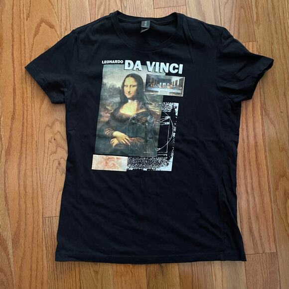 Monet Davinci VanGogh Graphic Tee Shirts Lot of 3 (2) Larges (1) XL Black & Gray - Picture 6 of 8